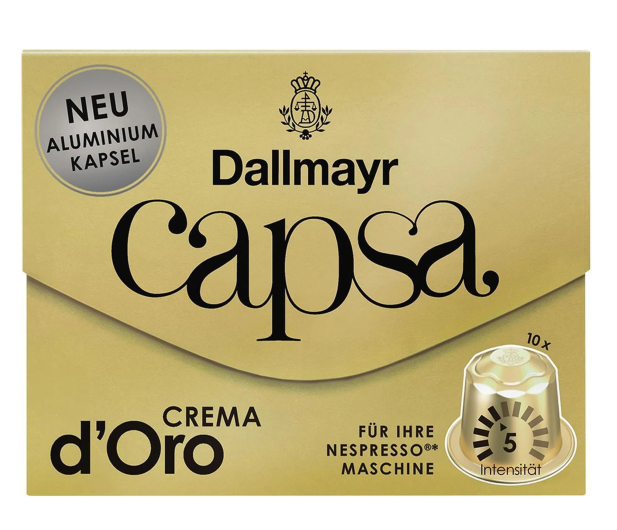 Dallmayr Kawa CAPSA Nespresso CREMA D'ORO 10x10x0,056g - 1526817 - zdjęcie 2